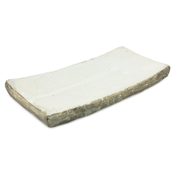 Partially Glazed Off-White Dish (3671L A25) Zentique