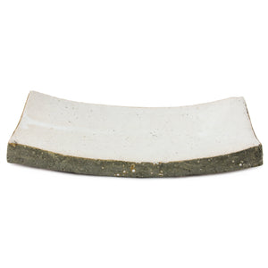 Partially Glazed Off-White Dish (3671S A25) Zentique