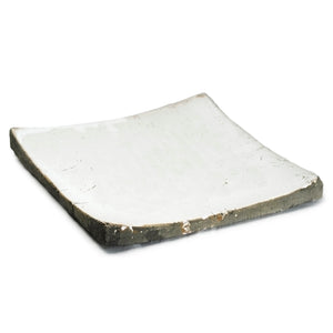 Partially Glazed Off-White Dish (3672L A25) Zentique