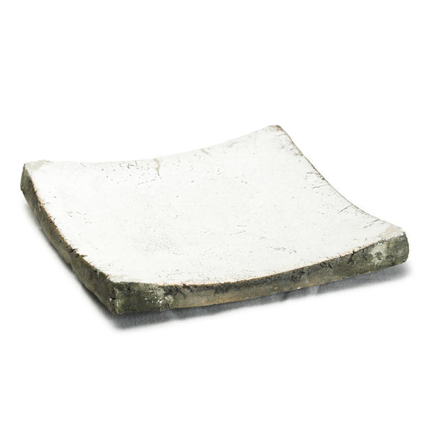 Partially Glazed Off-White Dish (3672M A25) Zentique