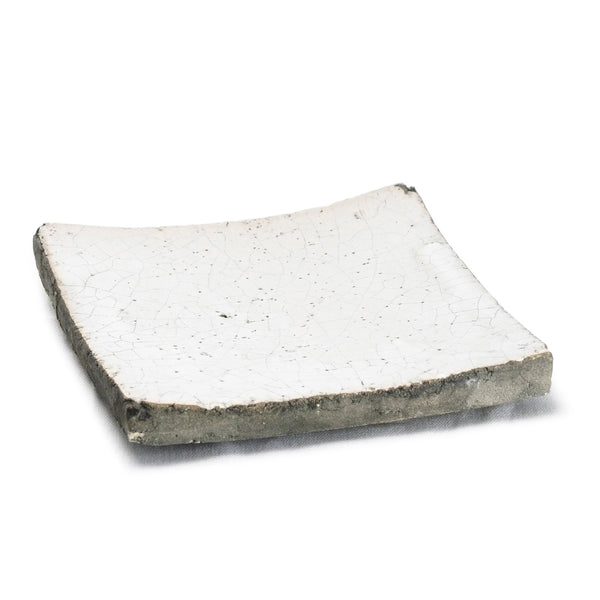 Partially Glazed Off-White Dish (3672S A25) Zentique