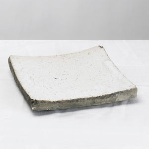 Partially Glazed Off-White Dish (3672S A25) Zentique