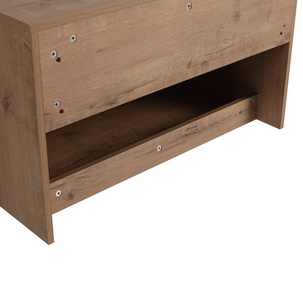 English Elm 30" Bathroom Vanity With Integrated Sink, Soft-Close Doors, & Modern Floating Design For Minimalist Space W999S00397