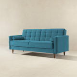 English Elm Ashcroft Furniture - Benara Teal Velvet Sleeper Sofa