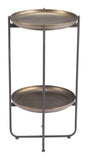 Bronson Accent Table Bronze 109597 Zuo Modern