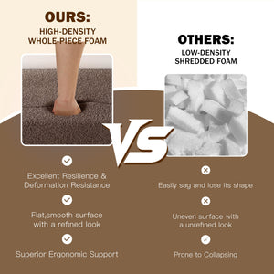 English Elm Modern Full Size Folding Sofa Bed with Teddy Fabric, 15" Foam Sleeper, Removable Covers & 2 Pillows for Guests Brown W1885P308287