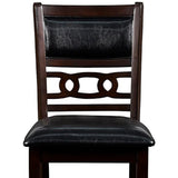 English Elm Hoyae Brown and Black Counter Chairs With Padded Seat (Set Of 2)