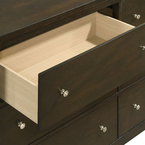 English Elm Clement 6-Drawer Dresser Cabinet In Dark Cocoa – Elegant Storage Solution For Modern Bedrooms B062P375567