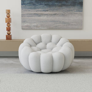 English Elm Bubble Modular Armless Sofa Seat In Light-Grey - Cozy, Versatile Design For Stylish Living Spaces B341P320913