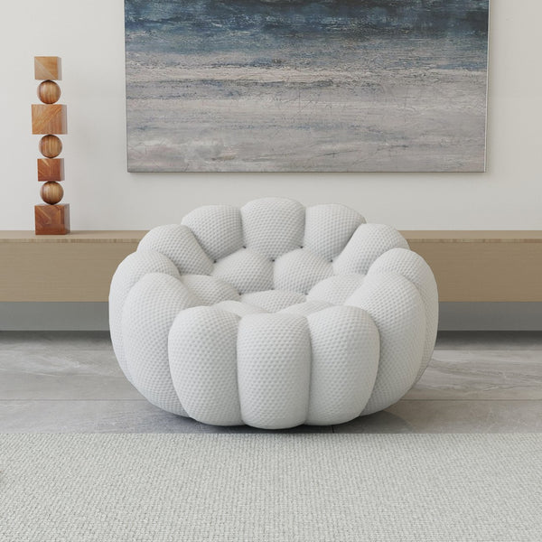 English Elm Bubble Modular Armless Sofa Seat In Light-Grey - Cozy, Versatile Design For Stylish Living Spaces B341P320913