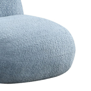 English Elm Weston Blue Chenille Deer Kids Chair with Sculpted Antlers for Playroom or Nursery B061P236765