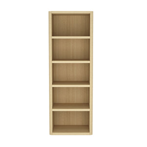 English Elm Rivington 28" Modern 5-Shelf Open Bookcase with Adjustable Shelves and Warm Wood Grain Finish Oak B365P398314