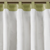 Madison Park Serene Transitional Embroidered Window Valance MP41-3507 Green