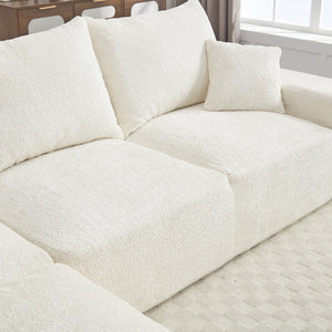 English Elm United L-Shaped Chenille Sofa - Plush Comfort, Spacious Design, No Assembly Required For Cozy Living W1568S00125-GIGA