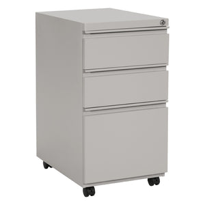OSP Home Furnishings 22" Mobile Pedestal with Locking Drawers Full Extension Ball Bearing Slides Office Filing PTC22BBF-HF
