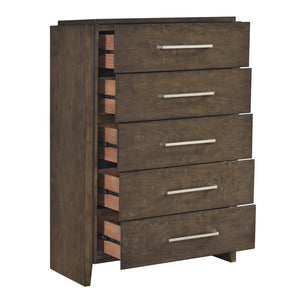 English Elm Classic 6-Drawer Dresser in Rich Wood Finish with Durable Rubberwood Build, Smooth Glides, Chrome Pulls Dark Walnut 38 L x 21 W x 55.5 H B011P339693