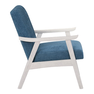OSP Home Furnishings Weldon Armchair Navy