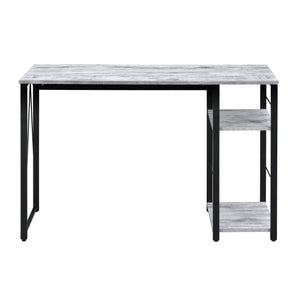 English Elm Antique 2-Shelf Writing Desk With Black Accents - Spacious, Stylish & Sturdy Design For Any Workspace B062P184547