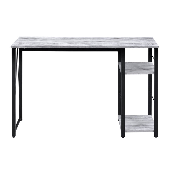 English Elm Antique 2-Shelf Writing Desk With Black Accents - Spacious, Stylish & Sturdy Design For Any Workspace B062P184547