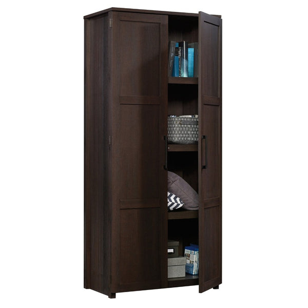 English Elm Storage Cabinet - Versatile Slim Design With Brown Finish For Organized Home & Office Spaces B356P367770-GIGA