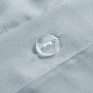 English Elm 2-Piece Twin/Twin XL Clip Jacquard Duvet Cover Set Blue – Antimicrobial, Soft Brushed Microfiber, Hidden Closure B035P408212