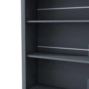 English Elm Topmax 83.7" Modern Gray Kitchen Pantry With Faux Marble Top & 5 Drawer Storage Solution N717P221575E-GIGA