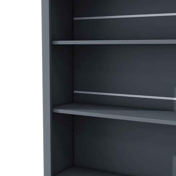 English Elm Topmax 83.7" Modern Gray Kitchen Pantry With Faux Marble Top & 5 Drawer Storage Solution N717P221575E-GIGA