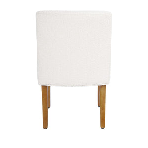 English Elm Kip Boucle Upholstered Dining Chair with Honey Oak Legs for Modern Interiors B056P417001