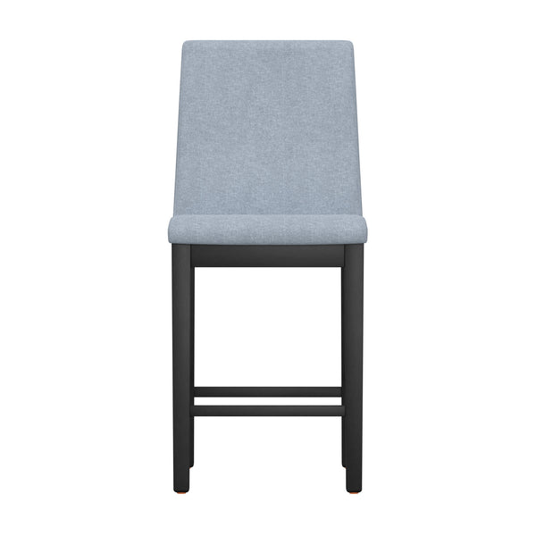 English Elm Wallace & Bay - Gray 5 Piece Gathering Height Set — Contemporary Black & Gray Wood Dining Set, Easy-Care 48" B361S00001