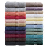 Madison Park Signature 800GSM Transitional 100% Cotton 8 Piece Antimicrobial Towel Set MPS73-195 Coral