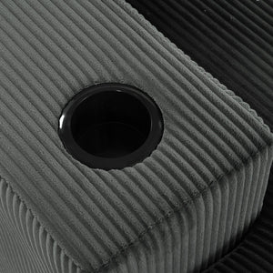 English Elm Christopher Knight Home® - Mirod Large Sectional Sofa with Deep Foam Seats, Built-In Cup Holders, USB Charging Ports, Modern Design Grey N760S0000043E