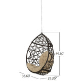 Christopher Knight Home® Noble House Marlin Hanging Egg Chair-Basket