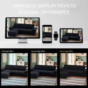 English Elm Fx-P20M-3S0-Bk Modern L-Shaped Sectional Sofa With Storage, Deep Cushions & Space-Saving Design W576S00234