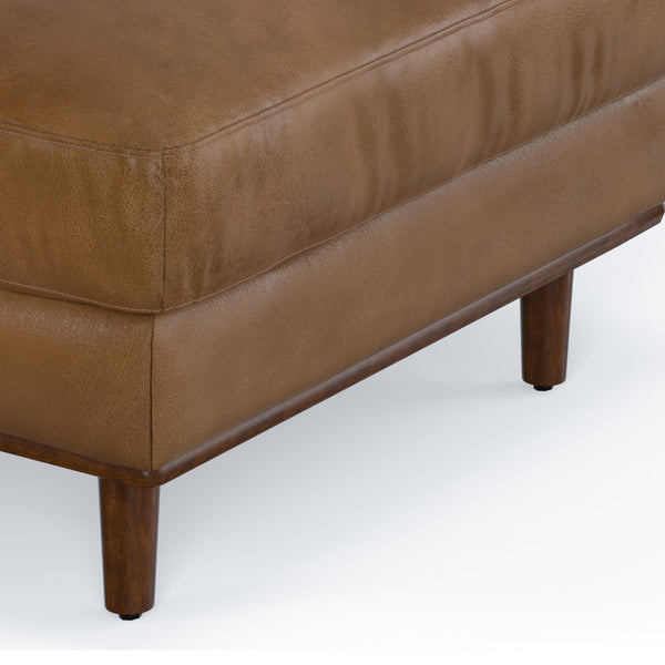 English Elm Morrison Left Sectional Sofa - Mid-Century Modern Comfort In Genuine Leather For Stylish Living Spaces B136P199278