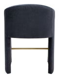 Emas Counter Stool Midnight Gray 109992 Zuo Modern