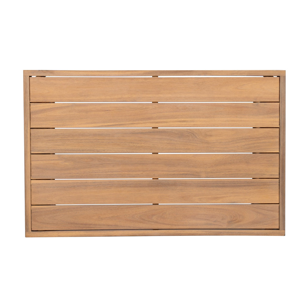 English Elm Christopher Knight Home® - Patio Acacia Wood Chat Set with Club Chair & Coffee Table, Teak-look Solid Wood, Water-Resistant Cushion N772P262285B