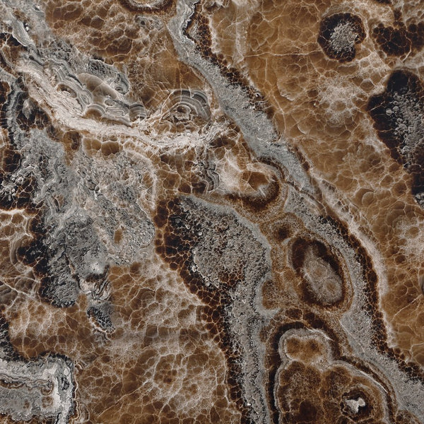 English Elm Marcello Brown Bar Table Set with Faux Marble Top, Upholstered Stools & Bench, Sturdy Storage B201S00441