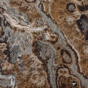 English Elm Marcello Brown Bar Table with Faux Marble Top, Solid Wood & MDF, Storage Shelf, Sturdy Contemporary Design B201P409515