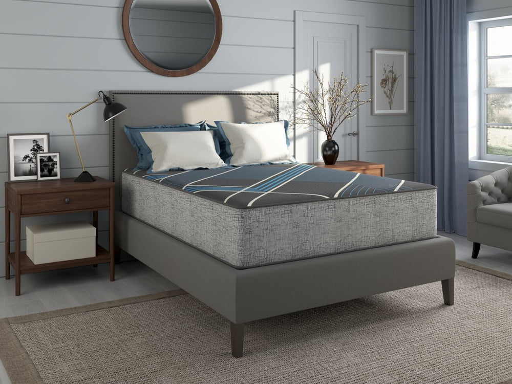 English Elm Tempagel Restonic King Plush Hybrid Mattress with Cooling Gel Foam and Lumbar Support B123P299716