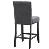 English Elm Jase Brown and Gray Upholstered Counter Chair (Set Of 2)