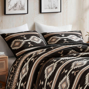 English Elm 3-piece King Patchwork Quilt Set Knit Face Microfiber Back Lightweight Year Round Warmth B035P482966