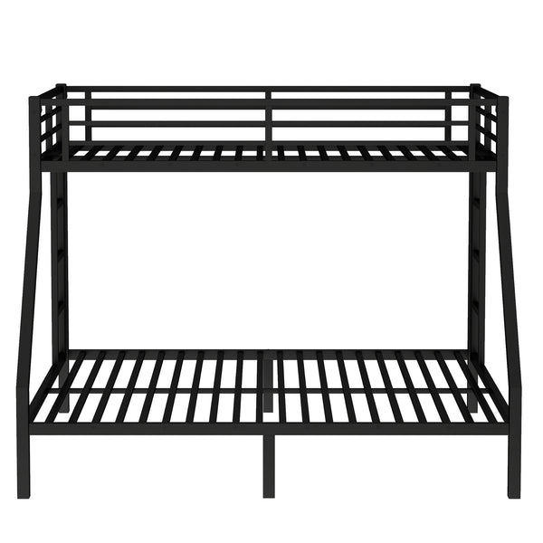English Elm Metal Twin Xl Over Queen Bunk Bed – Space-Saving Design, Strong Steel Frame, No Box Spring Needed! W1580P336606
