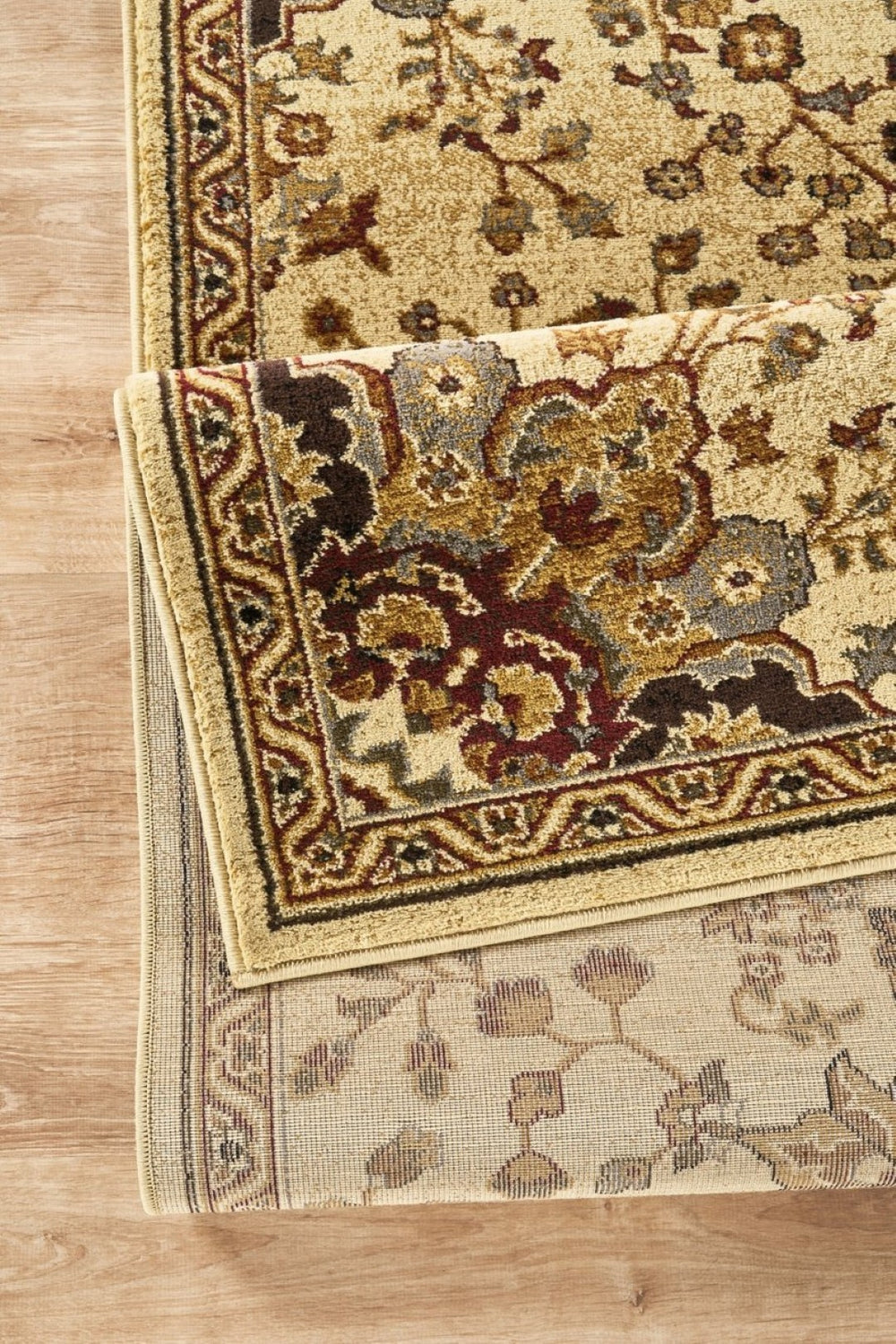 English Elm Classic Cream Medallion Area Rug Traditional Persian Style for Living or Dining Rooms B186P452291