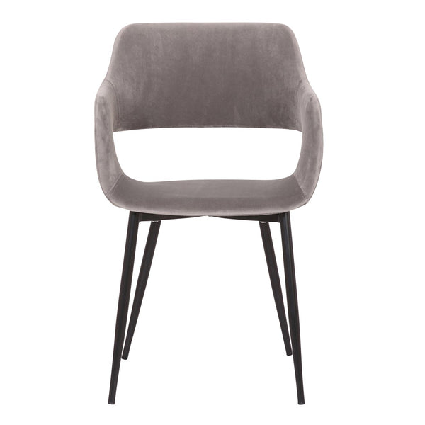English Elm Ariana Mid-century Upholstered Accent Chair with Open Back for Dining or Bedroom B2736P464869