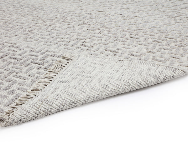 Sunpan Ingrid Hand-Knotted Rug - Sustainable, Unique Ombre Design with Fringe for Indoor and Outdoor Spaces 8' X 10'