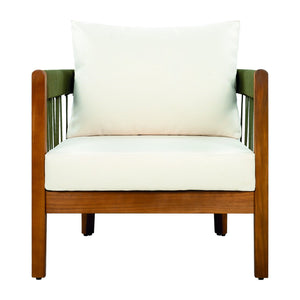 English Elm Christopher Knight Home® - 3 Pcs Set Acacia Wood Outdoor Lounge Chairs With Plush Water-Resistant Cushions & Handwoven Ropes N767P265743A002_63163.00