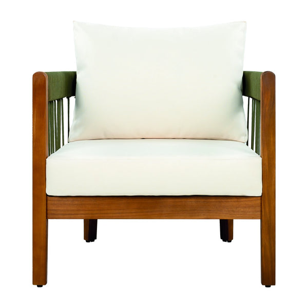 English Elm Christopher Knight Home® - [Set Of 2] Acacia Wood Boho Outdoor Club Chairs With Water-Resistant Cushions For Cozy Lounging N767P265743A_2