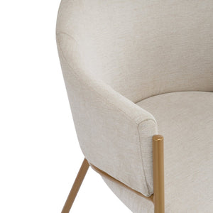 English Elm Modern Velvet Dining Chairs with Gold Metal Frame Glamorous Set of Two N776P224512D