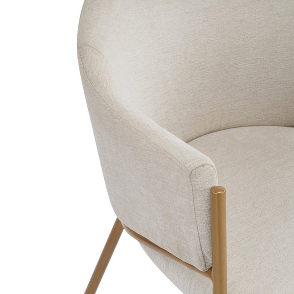 English Elm Modern Velvet Dining Chairs with Gold Metal Frame Glamorous Set of Two N776P224512D