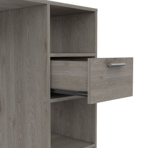 English Elm Arlington Computer Desk With Open Shelves & Drawer - Stylish, Compact Workstation For Small Spaces B128P148860